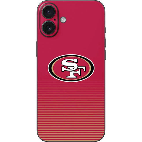 NFL San Francisco 49ers Breakaway iPhone 16 Plus Skin